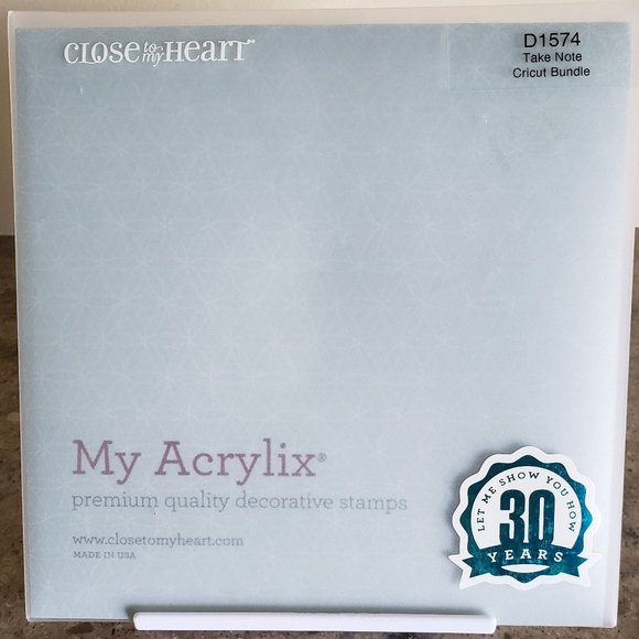 Close to My Heart Acrylic Stamp Set D1574 Take Note - Picture 2 of 2